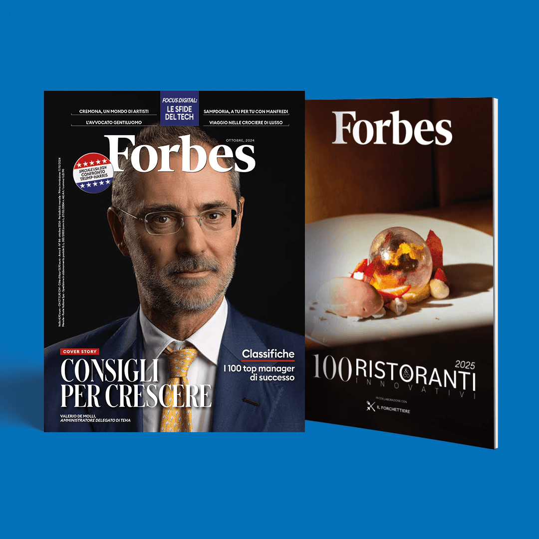 Forbes di ottobre è in edicola con la lista dei top manager e l'allegato sui 100 ristoranti